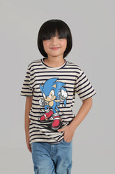 Boys Lining Sonic Tee